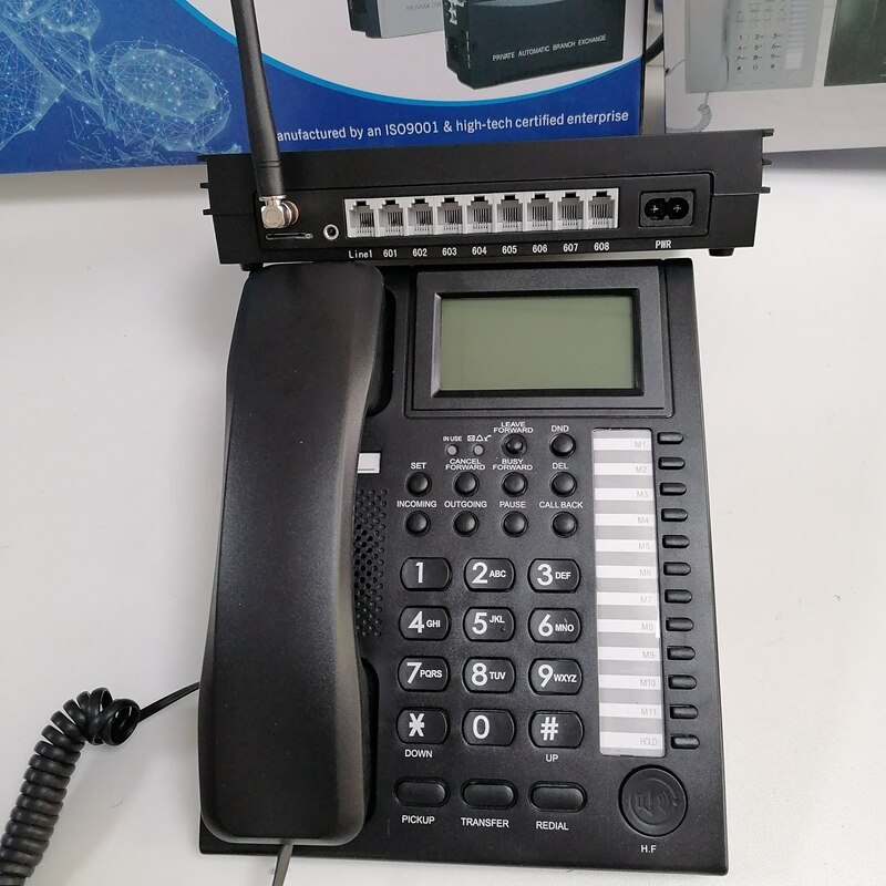 MS108-GSM-VinTelecom-PBX-Telephone-Exchange-Wireless-PABX-System-With-1-PH206-Main-Office-Operator-Phone-1